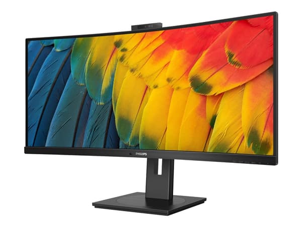 Philips 34B1U5600CH - 5000 Series - LED-skjerm - kurvet - 34" - 3440 x 1440 WQHD @ 120 Hz - VA - 350 cd/m² - 3000:1 - 4 ms - HDMI, DisplayPort, USB-C Sort