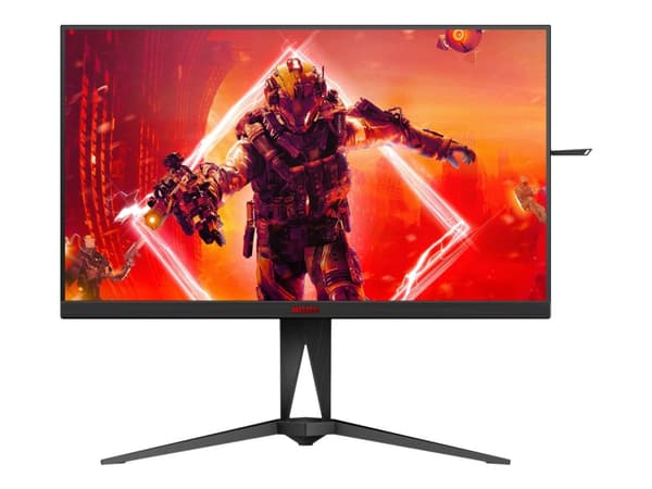 AOC AGON AG275QZN - AG5 Series - LED-skjerm - gaming - 27" - 2560 x 1440 QHD @ 240 Hz - VA - 400 cd/m² - 3000:1 - DisplayHDR 400 - 1 ms - 2xHDMI, 2xD