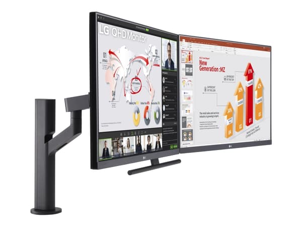 LG 27QP88D-B.AEU, 68,6 cm (27"), 2560 x 1440 pikseliä, 5 ms, Musta musta