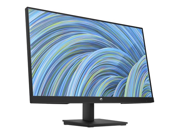 HP P24v G5 - P-Series - LED-skjerm - 23.8" - 1920 x 1080 Full HD (1080p) @ 75 Hz - VA - 250 cd/m² - 3000:1 - 5 ms - HDMI, VGA - svart stativ, svart h