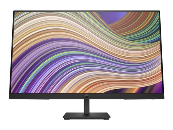 HP P24v G5 - P-Series - LED-skjerm - 23.8" - 1920 x 1080 Full HD (1080p) @ 75 Hz - VA - 250 cd/m² - 3000:1 - 5 ms - HDMI, VGA - svart stativ, svart h