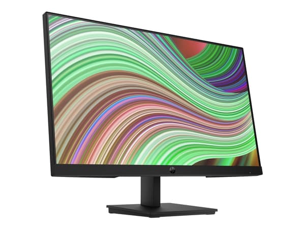 HP P24v G5 - P-Series - LED-skjerm - 23.8" - 1920 x 1080 Full HD (1080p) @ 75 Hz - VA - 250 cd/m² - 3000:1 - 5 ms - HDMI, VGA - svart stativ, svart h
