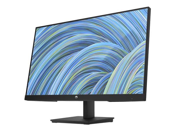 HP P24v G5 - P-Series - LED-skjerm - 23.8" - 1920 x 1080 Full HD (1080p) @ 75 Hz - VA - 250 cd/m² - 3000:1 - 5 ms - HDMI, VGA - svart stativ, svart h Sort