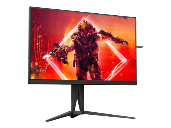 AOC AGON AG275QXN - AG5 Series - LED-skjerm - gaming - 27" - 2560 x 1440 QHD @ 165 Hz - VA - 400 cd/m² - 3000:1 - DisplayHDR 400 - 1 ms - 2xHDMI, 2xD