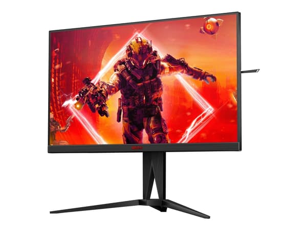 AOC AGON AG275QXN - AG5 Series - LED-skjerm - gaming - 27" - 2560 x 1440 QHD @ 165 Hz - VA - 400 cd/m² - 3000:1 - DisplayHDR 400 - 1 ms - 2xHDMI, 2xD