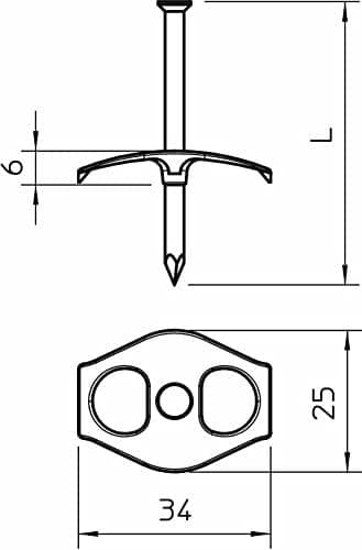 Nagel-Fix 1996 3,5x70 mm gennemsigtig (2222876)
