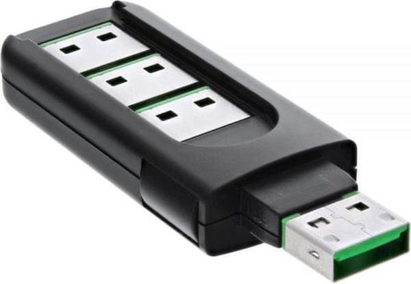 InLine USB portlås - nøgle med 4 låse
