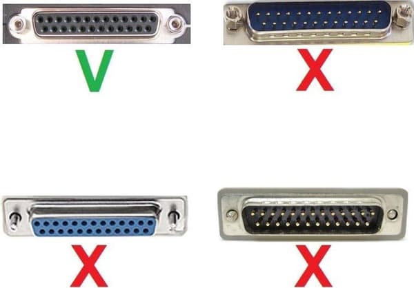 S-Impulse USB-A (m) til 9-pin SUB-D / 25-pin SUB-D (m) seriel RS232-adapter - 1,5 meter