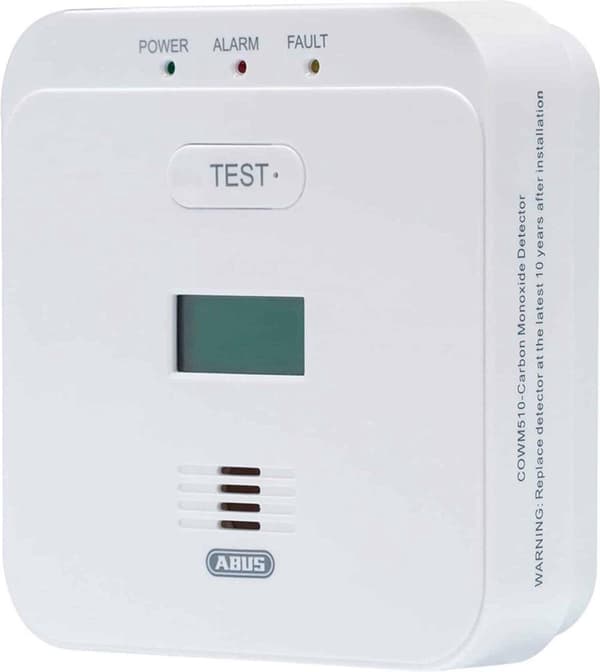 ABUS COWM510 - Kulmonoxiddetektor - Pålidelig kvalitet - 10 års batteri