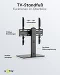 Miniatyrbild 6 av 6: Goobay TV-ställ Basic Fix (58524)