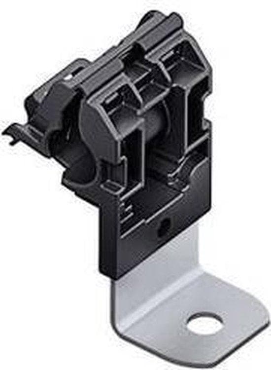 HellermannTyton 151-01643 RCA90SM6-PA66HIRHSUV/ST/ZN-BK Fastgørelseselement, skrues, slagfast, varmestabiliseret, UV-stabiliseret, med skraldelås 1 (1