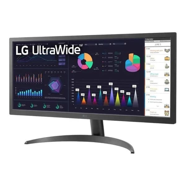 Skærm LG 26WQ500-B IPS LED 4K Full HD Sort