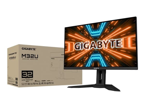 [OUTLET] - Gigabyte M32U - LED-näyttö - 31,5" - 3840 x 2160 4K @ 144 Hz - SS IPS - 350 cd/m² - 1000:1 - DisplayHDR 400 - 1 ms - 2xHDMI, DisplayPort,