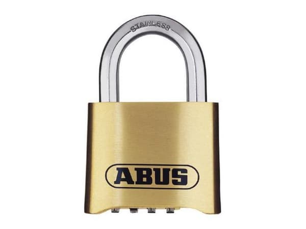 ABUS kombinationshængelås med messinglåskasse (50mm)