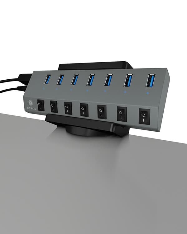 IB-MSA106-HH USB-hubb och strömstripsfäste (IB-MSA106-HH)