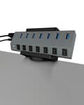 Miniatyrbild 3 av 5: IB-MSA106-HH USB-hubb och strömstripsfäste (IB-MSA106-HH)