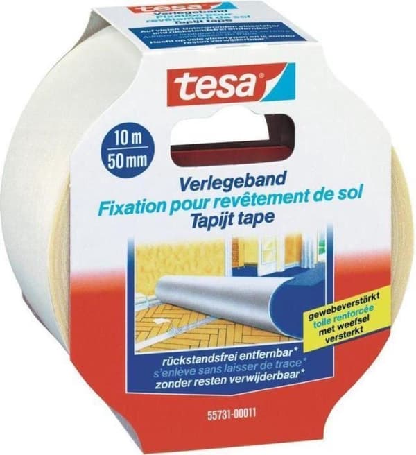 Tesa mattoteippi irrotettava - 10 mx 50 mm.
