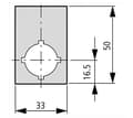 Pikkukuva 3 / 3: Eaton EMERGENCY STOP -kyltti tyhjä M22-XZK (216470)