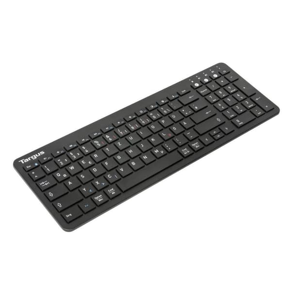 Targus mellemstørrelse antimikrobielt Bluetooth universaltastatur (tysk) (AKB863DE)
