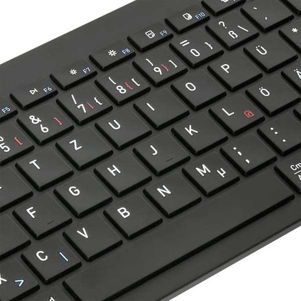 Targus mellemstørrelse antimikrobielt Bluetooth universaltastatur (tysk) (AKB863DE)
