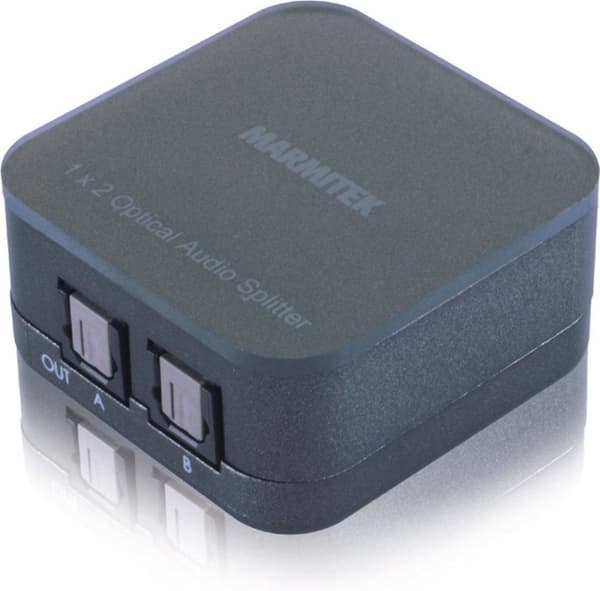 Marmitek Split TS12 digital optisk Toslink audio splitter 1 ind - 2 ud