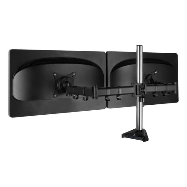ARCTIC Z2 Pro (Gen 3) - Kaksoisnäyttövarsi, jopa 34"/35" ultraleveälle näytölle, kiinnitettävä, kallistettava, kääntyvä, VESA 75x75/100x100, sis. 4-po