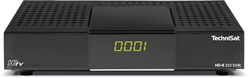 TechniSat HD-S 223 DVR - Kompakti HD-satelliittivastaanotin USB-tallennustoiminnolla (Sat DVB-S2, HDTV, HDMI, USB-mediasoitin, ohjelmalista, uniajasti