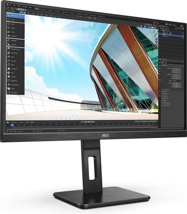 AOC (27P2Q) - LED-skärm - 68,6 cm (27") - 1920 x 1080 Full HD (1080p)