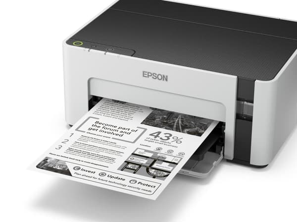 Epson EcoTank M1100 - 15 000 sidor per månad - 1440 x 720 DPI - ESC P,ESC/PR - svart - pappersfack - pigmentbaserat bläck (C11CG95403)
