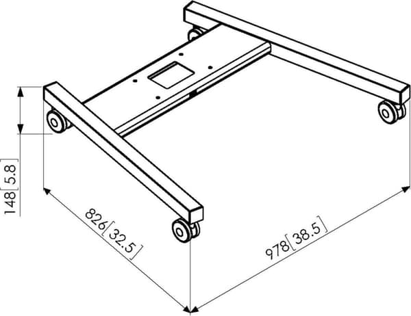 Vogel's PFT 8520 Vagnsram stor, svart