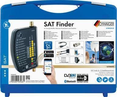 Schwaiger SF9003BTSET Satellit Finder 950 - 2150 MHz Indbygget skærm Digital 1 stk (SF9003BTSET)