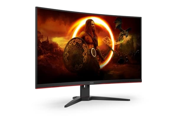 AOC G2 C32G2ZE/BK, 80 cm (31.5"), 1920 x 1080 pixlar, Full HD, LED, 0,5 ms, Svart, Röd