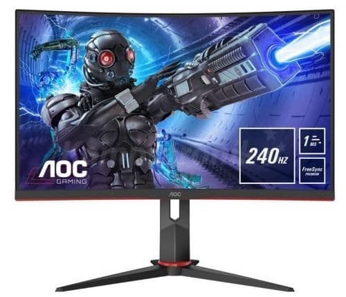AOC G2 C32G2ZE/BK, 80 cm (31.5"), 1920 x 1080 pixlar, Full HD, LED, 0,5 ms, Svart, Röd