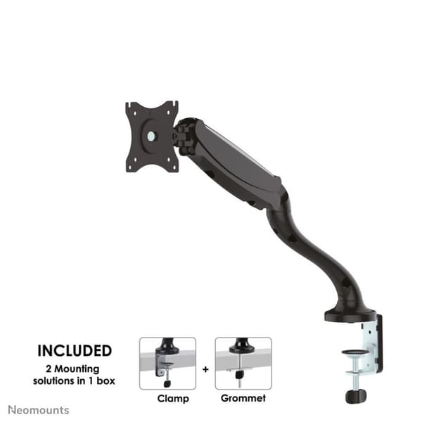 Neomounts fra Newstar Select NM-D500BLACK skærmarm gasfjeder - op til 30" - Sort