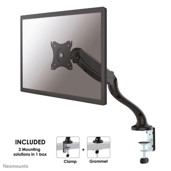 Neomounts fra Newstar Select NM-D500BLACK skærmarm gasfjeder - op til 30" - Sort Sort