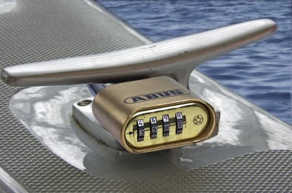 Abus 180IB/50 mässing Kombinationslås 53 x 75 mm