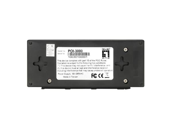 LevelOne 2X GE PoE injektoradapter POI-3000 30.0W PoE