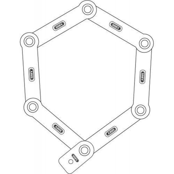 Abus taittuva lukko Bordo uGrip 5700/80 lime SH - SL84427