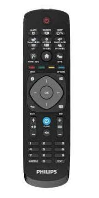 Philips 22AV1505B -kaukosäädin langattoman infrapunatelevision painikkeet musta