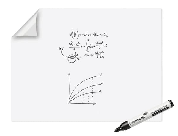 Legamaster - magic-chart - whiteboardfolie - 90x120cm - vit - 15 ark
