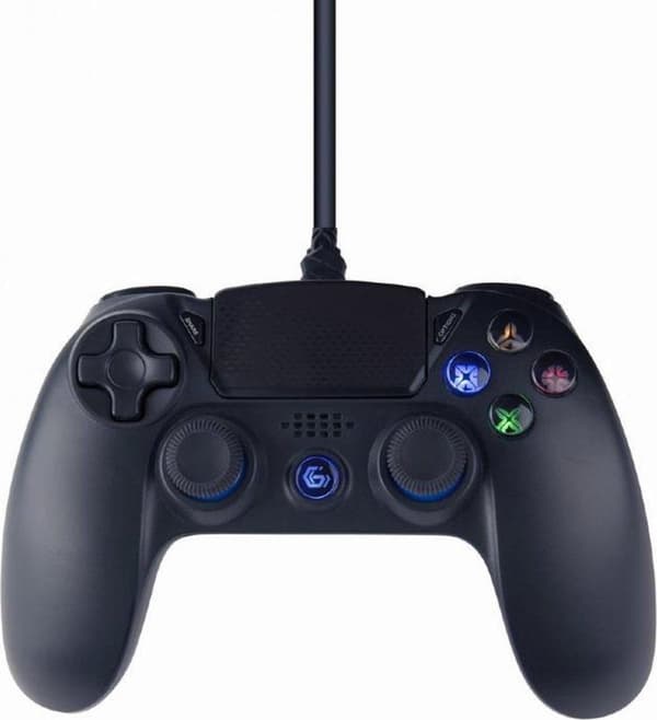 Gembird JPD-PS4U-01 spilcontroller Sort USB Gamepad Analog PC, PlayStation 4