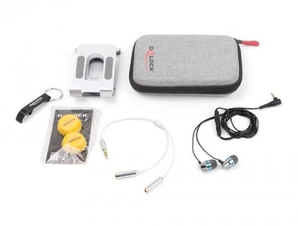 DeLOCK Travel Kit I Sound Edition Personal Organizer Svart - Grå (18436)