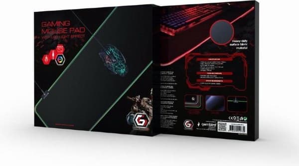 [Tillbehör] Gembird Gaming Musmatta MP-GAMELED-L Svart