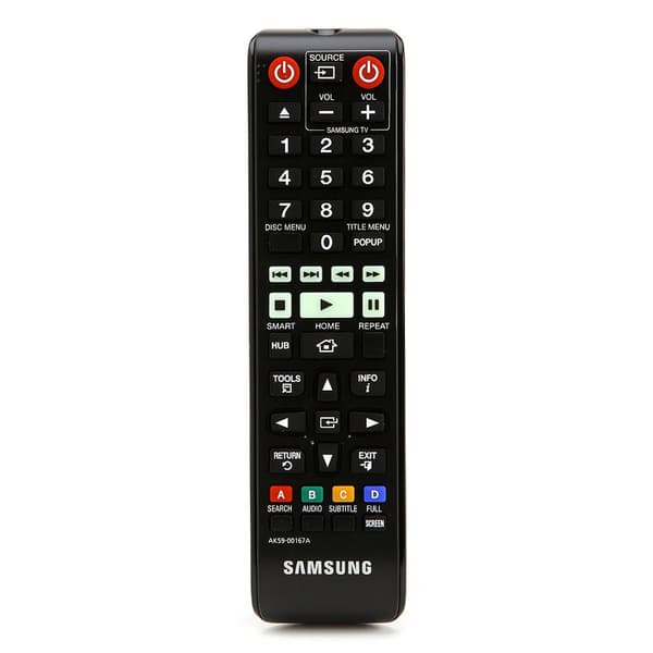 Samsung AK59-00167A kaukosäätimen television painikkeet (AK59-00167A) musta