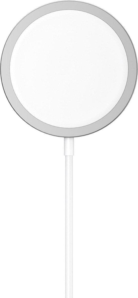 RealPower PC-MagSet - 20W USB-C snabbladdare - väggladdare inkl magnetisk laddningskabel med trådlös laddningsplatta - vit