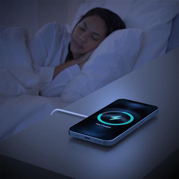 RealPower PC-MagSet - 20W USB-C snabbladdare - väggladdare inkl magnetisk laddningskabel med trådlös laddningsplatta - vit