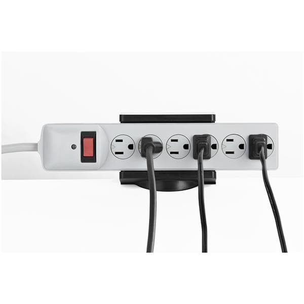 StarTech.com PWRSTRPCLMP Power Strip (för skrivbordsmonterad justerbar bordsklämma) - Power strip monteringsklämma - bordsmonterbar - vit