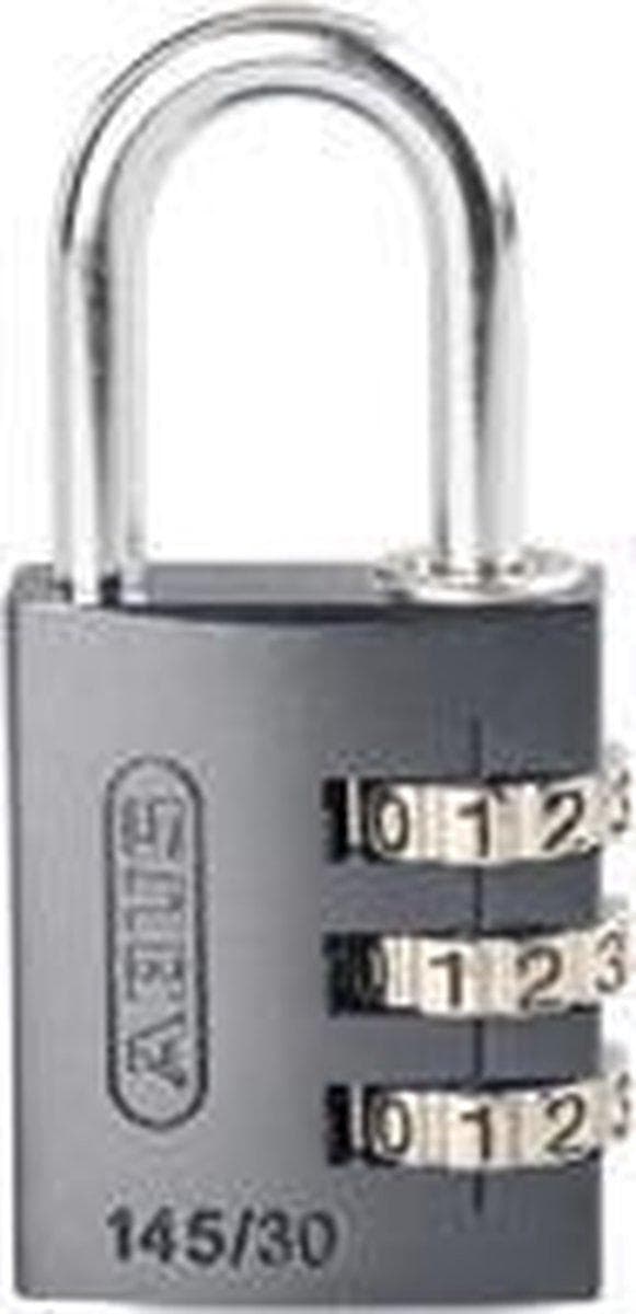 ABUS kombinationslås Serie 145 - aluminiumsbøjle 30 mm Rød