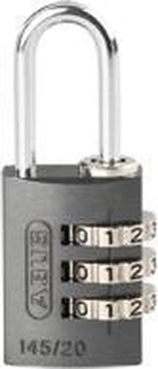 ABUS kombinationslås Serie 145 - aluminiumsbøjle 30 mm Rød