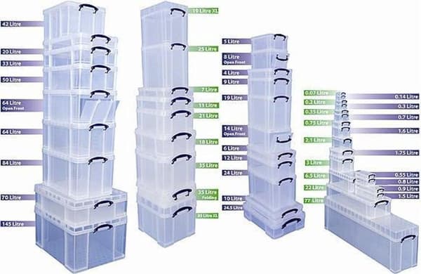 Riktigt Användbar Box 07 liter genomskinlig